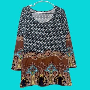 Freeway Patterned Paisley Dress.